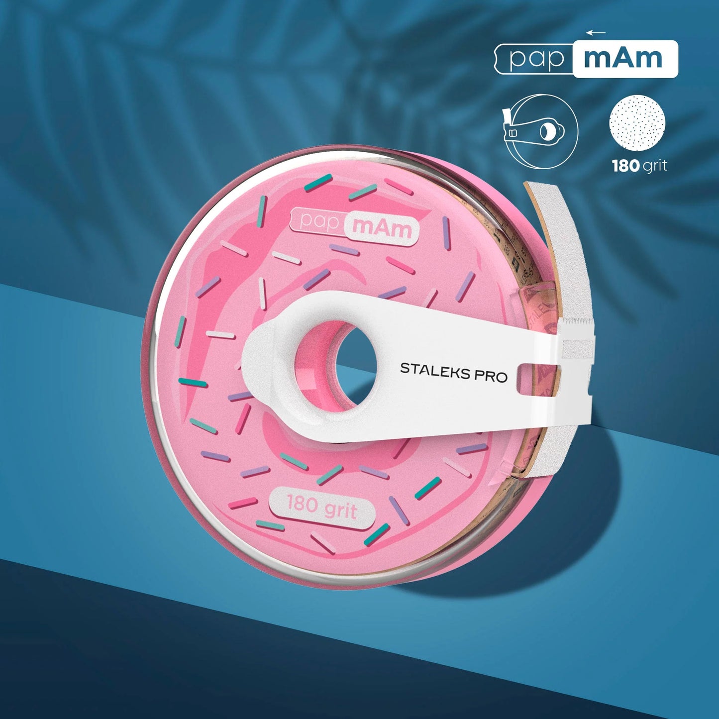STALEKS DISPOSABLE WHITE ABRASIVE TAPE: papmAm