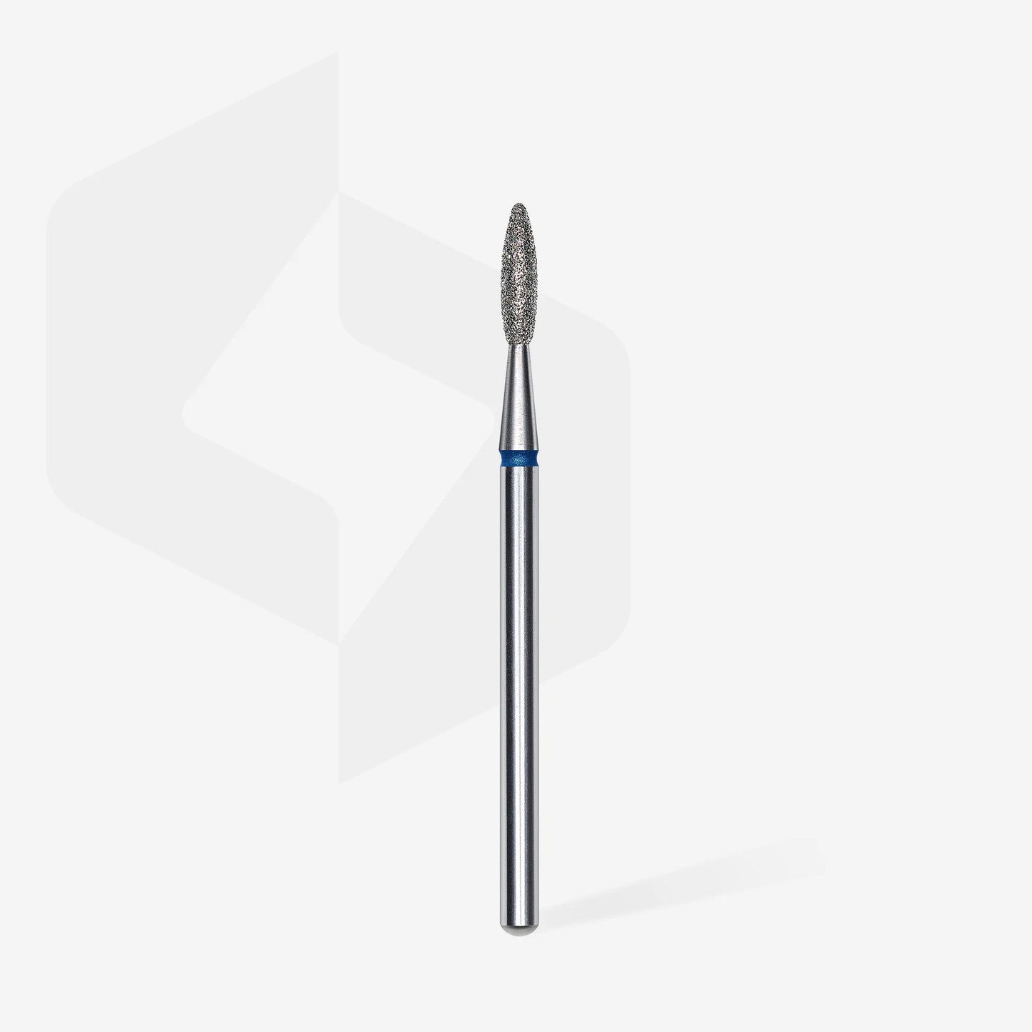STALEKS DIAMOND NAIL DRILL BIT "FLAME" BLUE HEAD DIAMETER 2.1 MM / WORKING PART 8 MM
