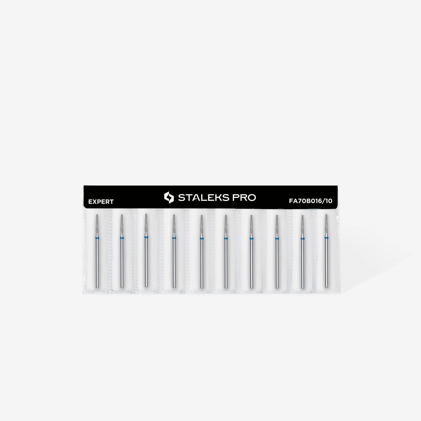 STALEKS DIAMOND NAIL DRILL BIT "FRUSTUM" BLUE HEAD DIAMETER: 1.6 MM / WORKING PART: 10 MM / 1 PCS SET
