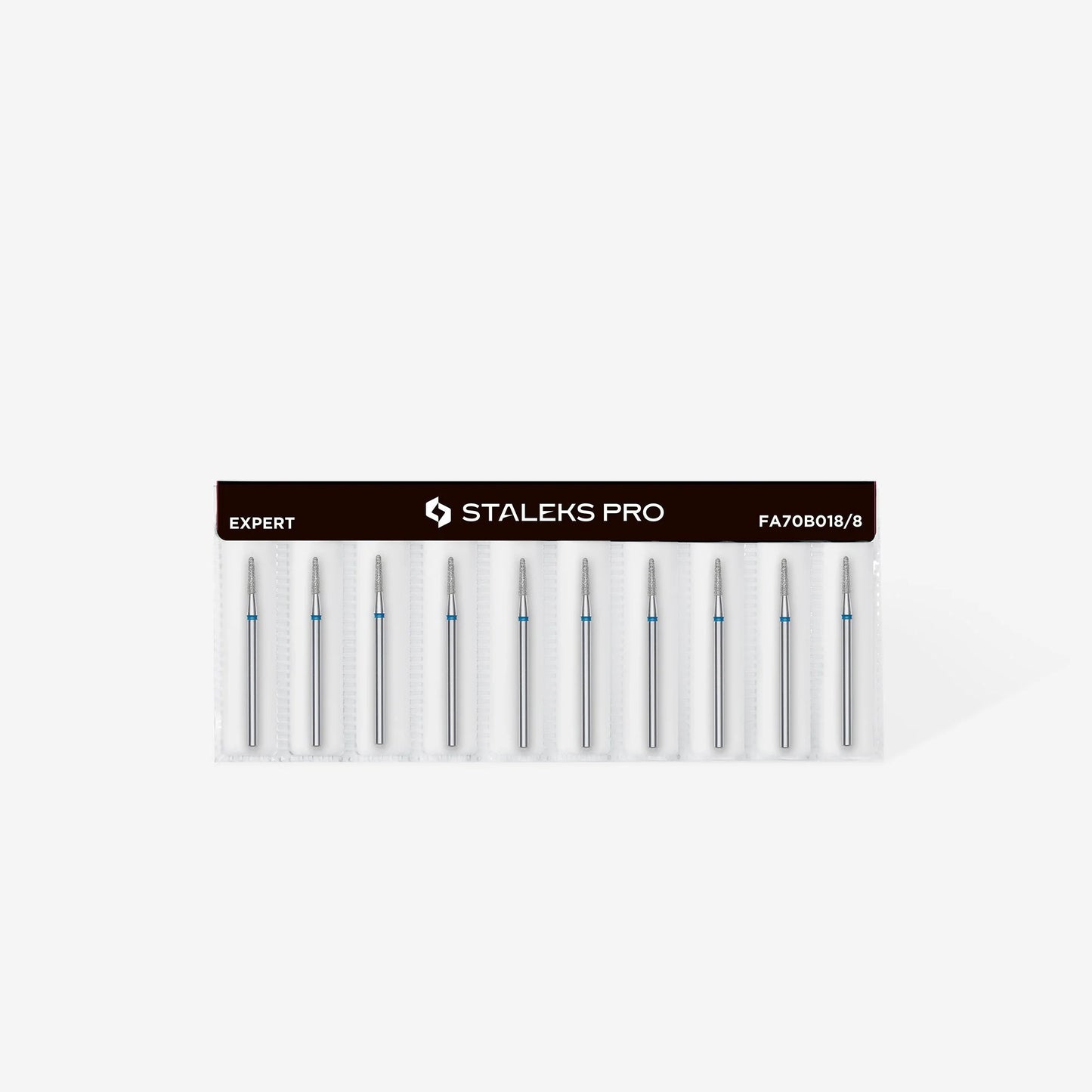 STALEKS DIAMOND NAIL DRILL BIT "FRUSTUM" BLUE HEAD DIAMETER: 1.8 MM / WORKING PART: 8 MM / 1 PCS SET