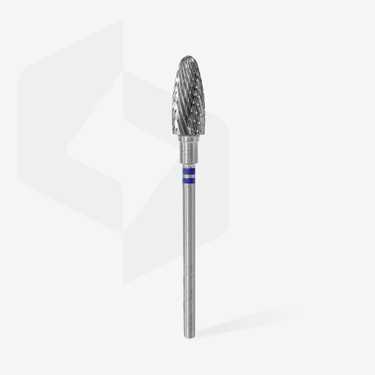 STALEKS CARBIDE NAIL DRILL BIT, "CORN" BLUE FOR LEFT-HANDED USERS. HEAD DIAMETER: 6 MM / WORKING PART: 14 MM