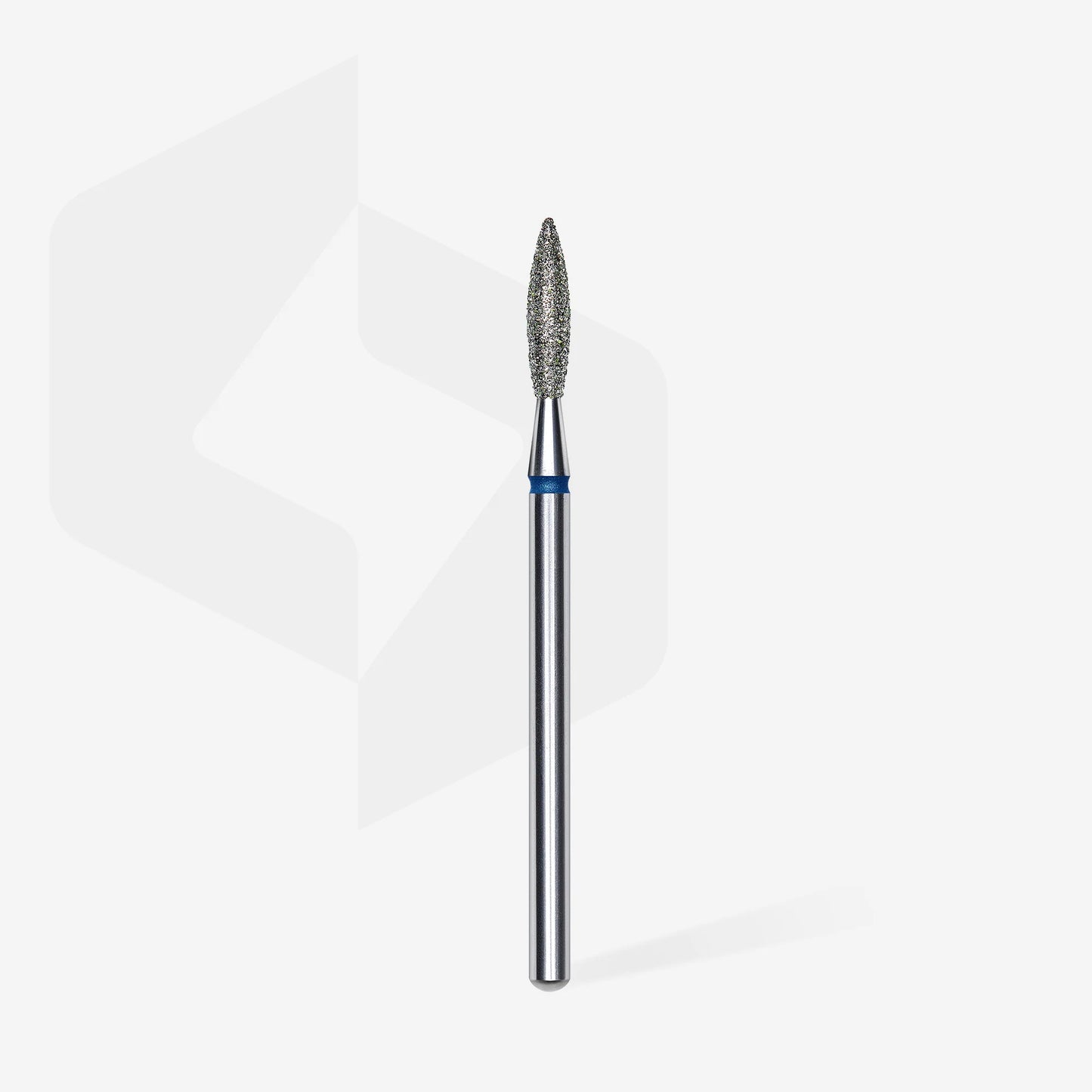 STALEKS DIAMOND NAIL DRILL BIT "FLAME" BLUE HEAD DIAMETER 2.3 MM / WORKING PART 10 MM