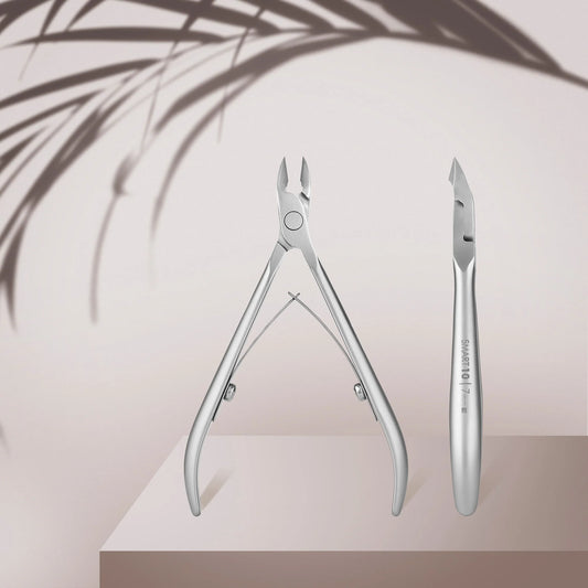 STALEKS PRO: SMART 10: PROFESSIONAL CUTICLE NIPPERS (FULL JAW-0.27 INCH 7 MM)