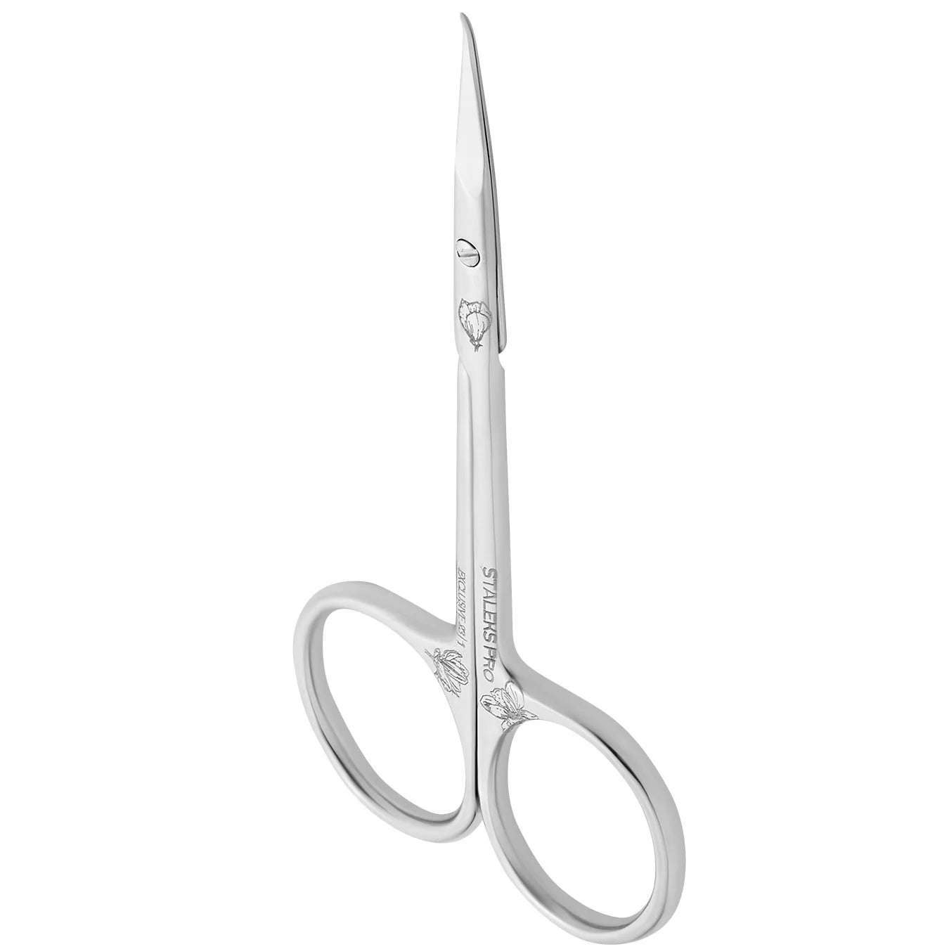 STALEKS PRO: EXCLUSIVE 23: TYPE 1 PROFESSIONAL CUTICLE SCISSORS: ELONGATED HANDLES MAGNOLIA