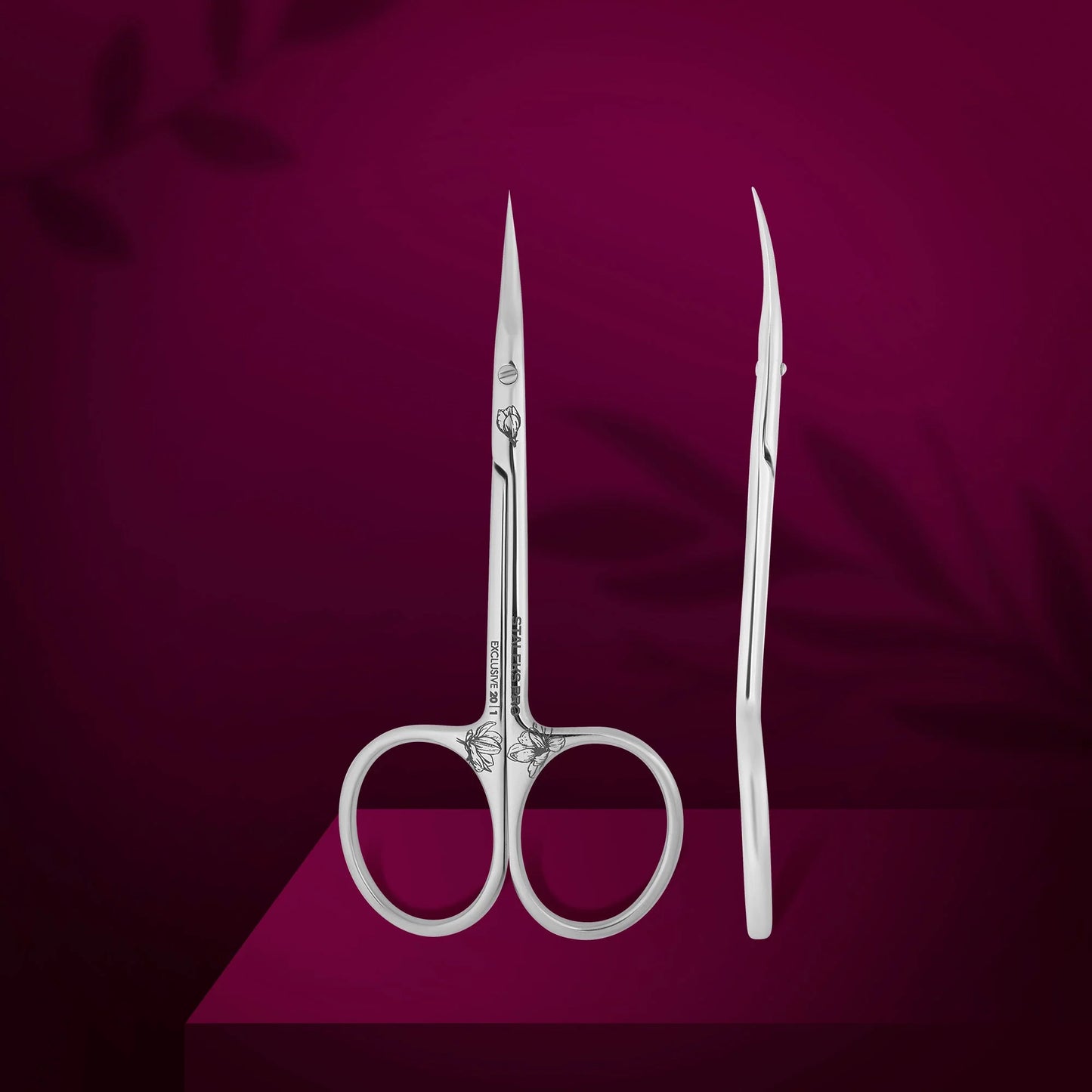 STALEKS PRO: EXCLUSIVE 20: TYPE 1 CUTICLE SCISSORS WITH NARROW TIPS SHORTENED HANDLES MAGNOLIA