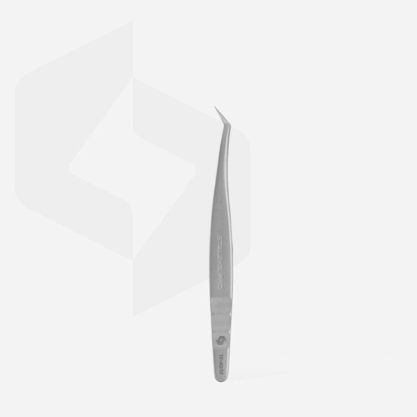 STALEKS PRO EXPERT 40 TYPE 13 PROFESSIONAL EYELASH TWEEZERS CURVED (L-FORM, 40°)