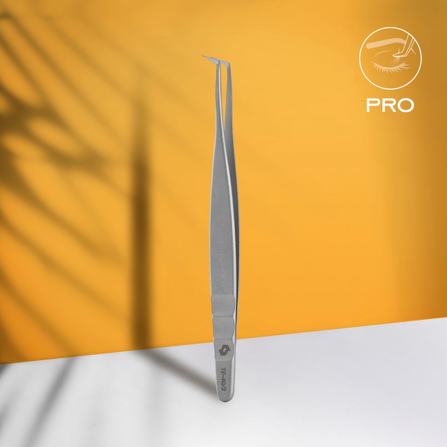 STALEKS PRO EXPERT 40 TYPE 2 EYELASH TWEEZERS L-FORM 50°